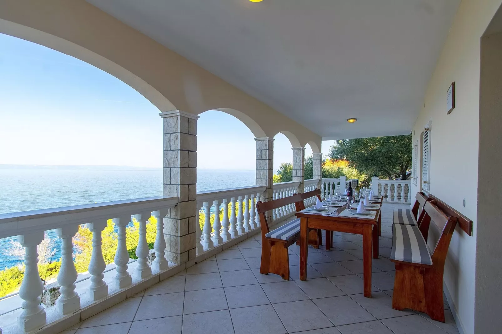 House Green Side Sunset- Four Bedroom House with Pool and Sea View-Terrasse