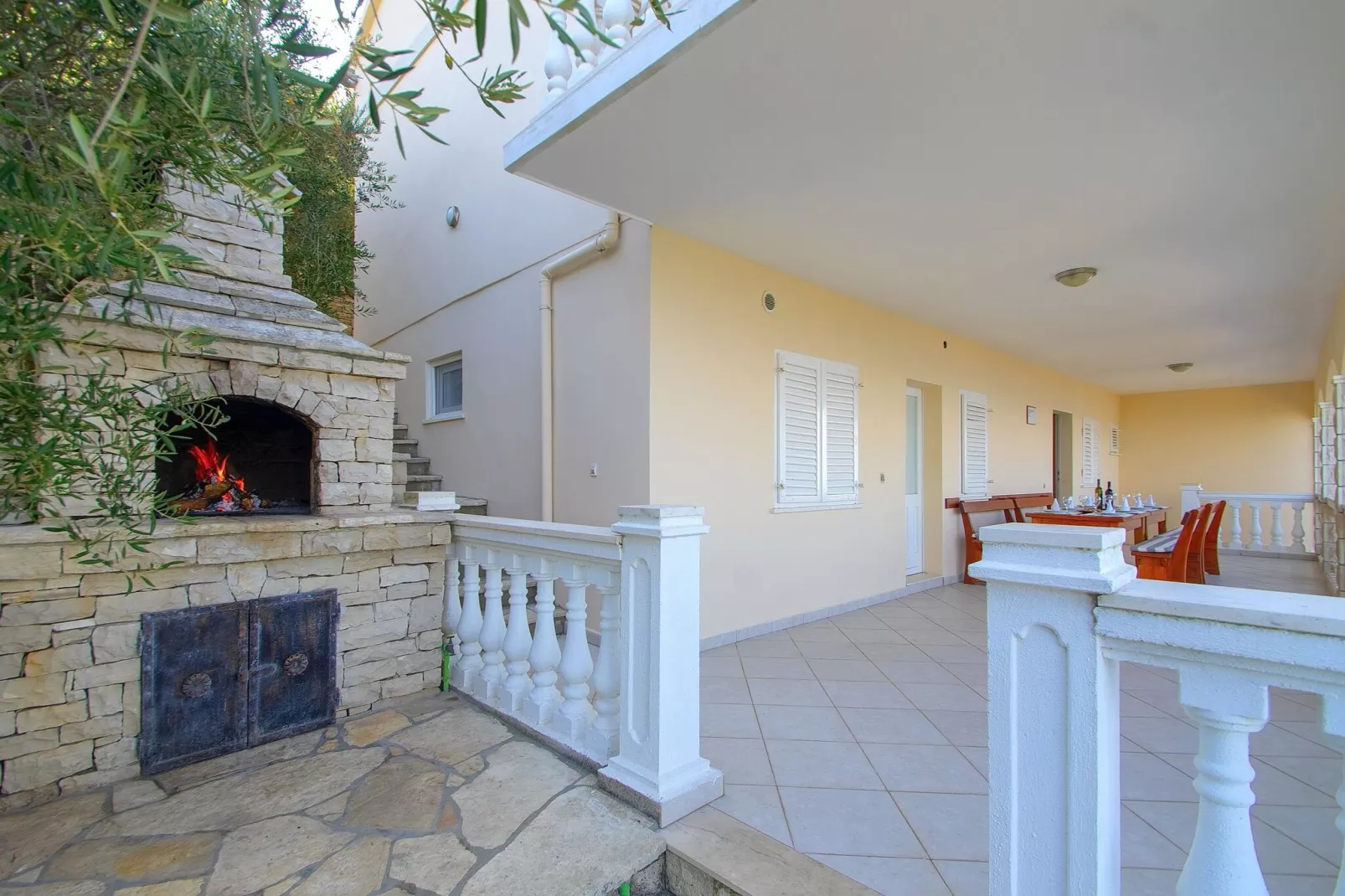 House Green Side Sunset- Four Bedroom House with Pool and Sea View-Terrasse
