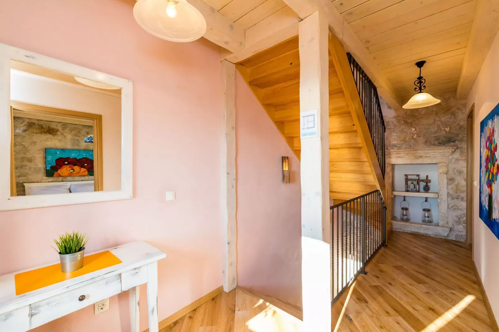 Villa Kanada - Two-Bedroom House with Terrace and Sea View-Indoor