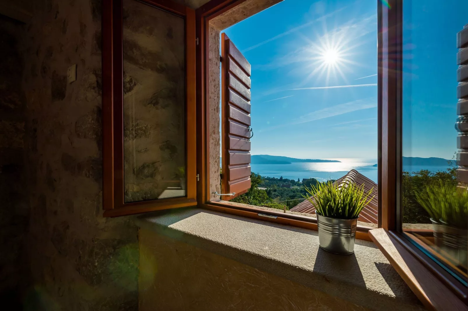 Villa Kanada - Two-Bedroom House with Terrace and Sea View-View