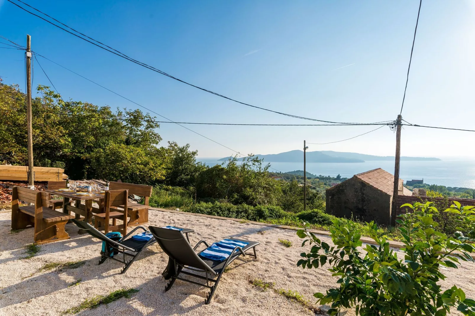 Villa Kanada - Two-Bedroom House with Terrace and Sea View-View