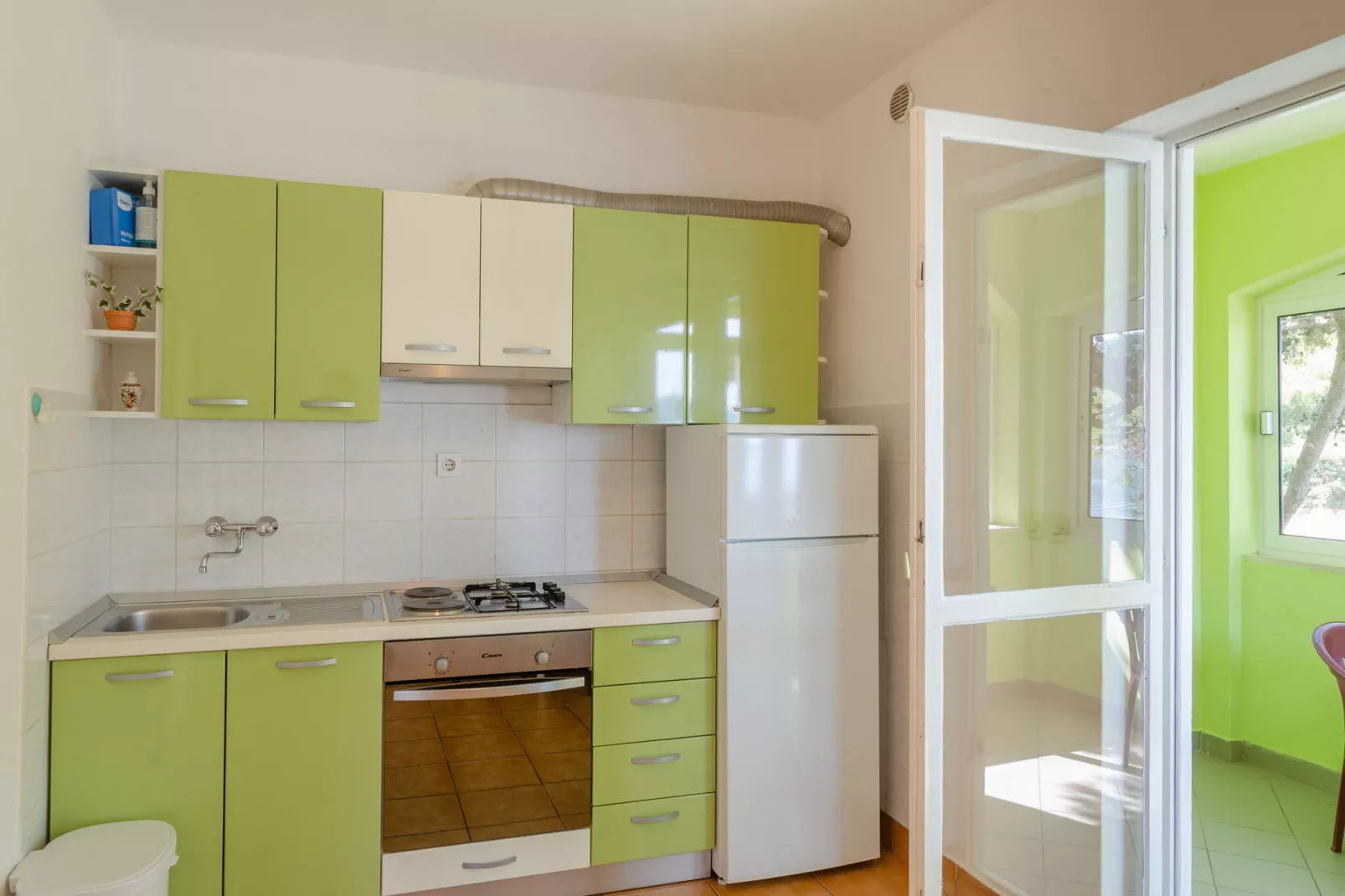 Seafront Apartments Olivera-One Bedroom Apartment with Balcony and Sea View ( Ante )-Cuisine