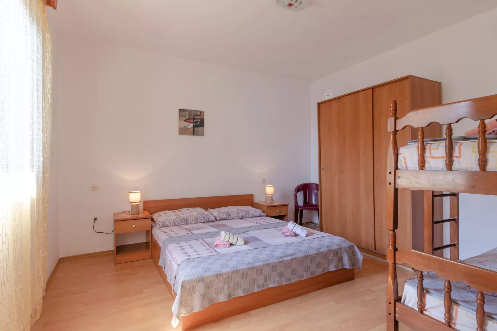 Seafront Apartments Olivera-One Bedroom Apartment with Balcony and Sea View ( Ante )-Chambre
