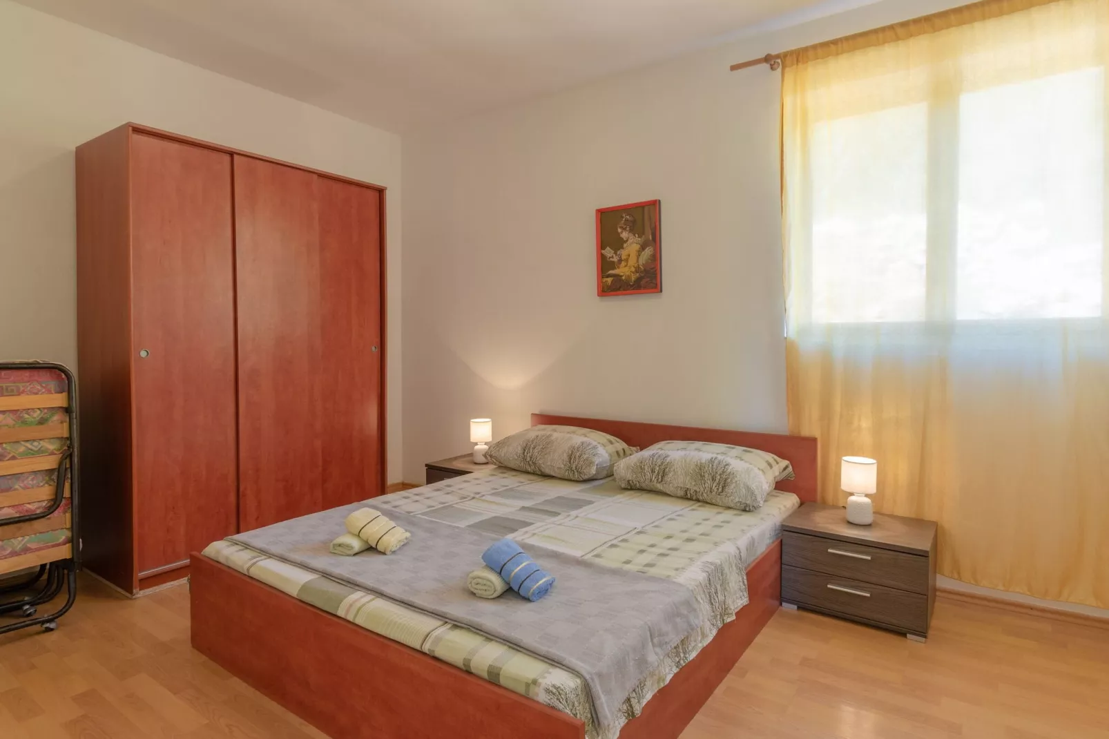 Seafront Apartments Olivera-Two Bedroom Apartment with Patio ( Tonči )-Schlafzimmer
