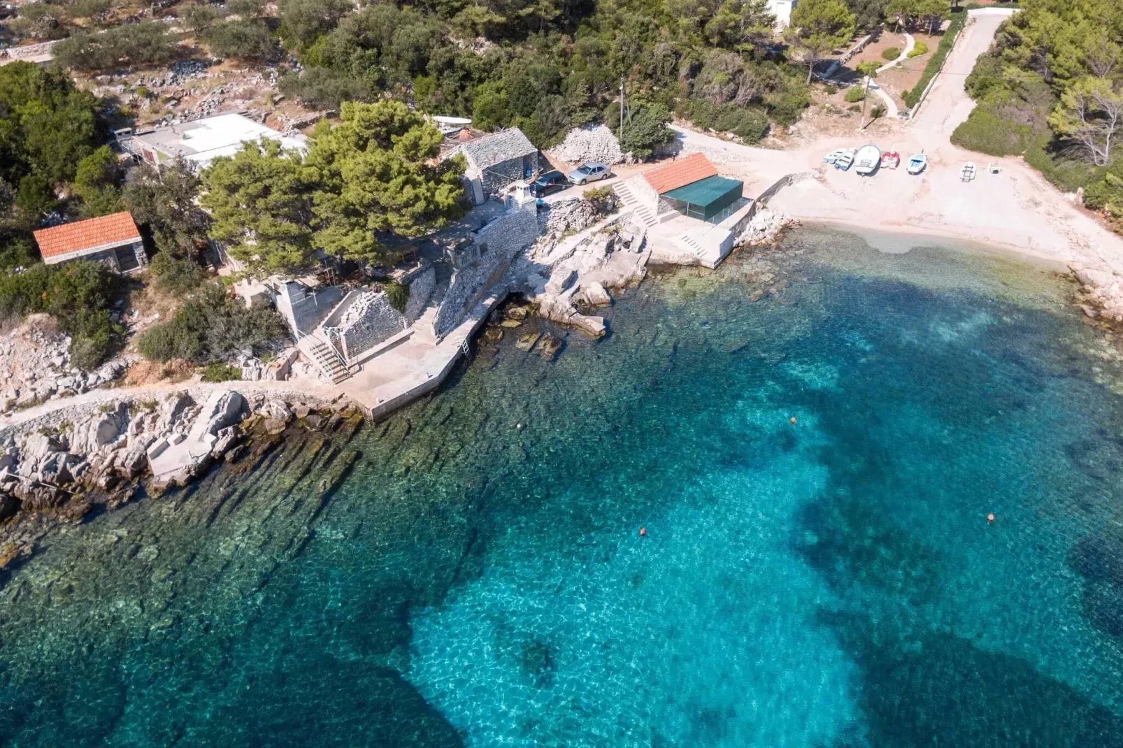 Seafront Apartments Olivera-Two Bedroom Apartment with Patio ( Tonči )-Aussicht