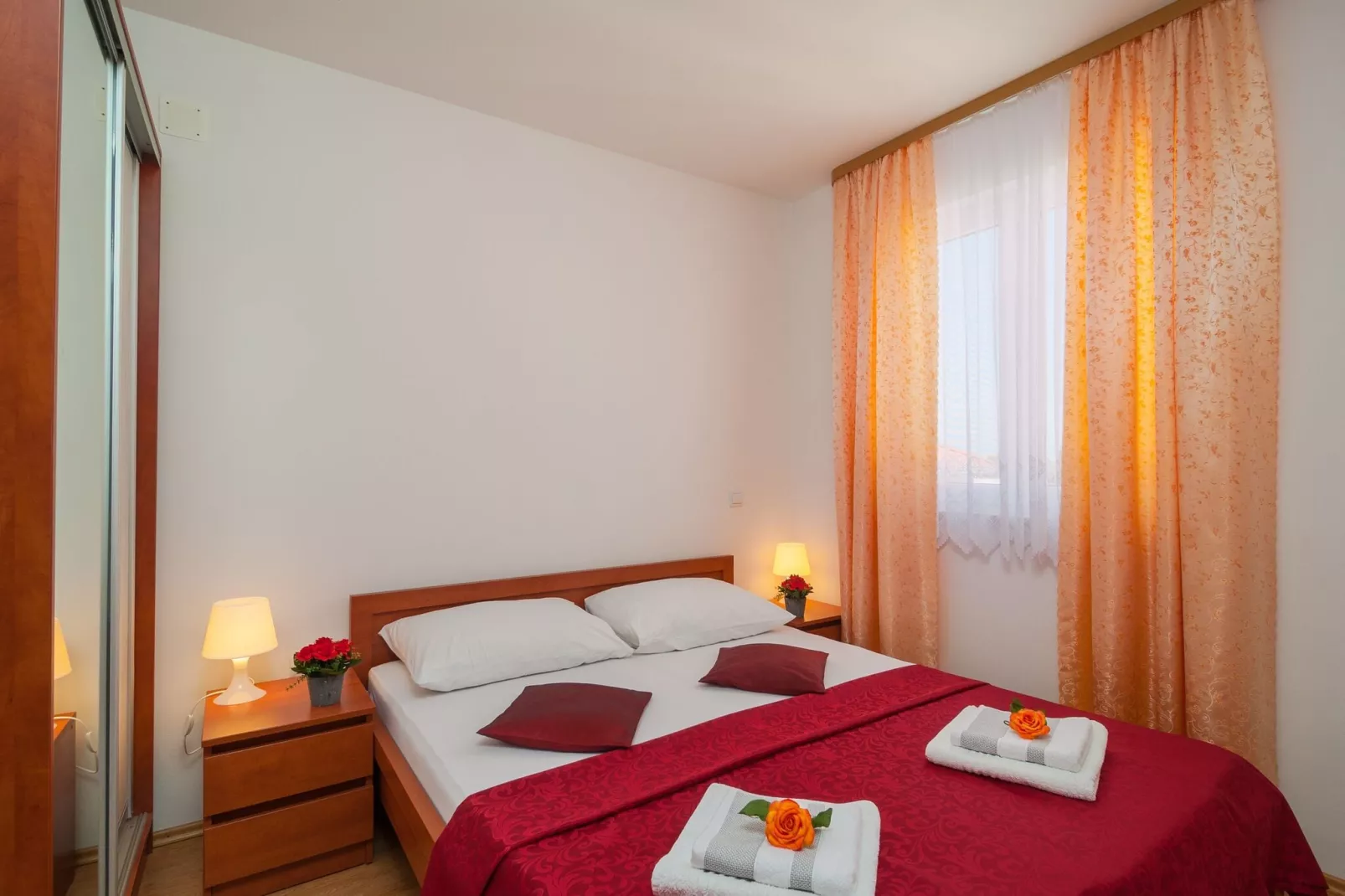 Apartments Island Beat - Two Bedroom Apartment with Balcony and Sea View (A2) (ST)-Bedroom