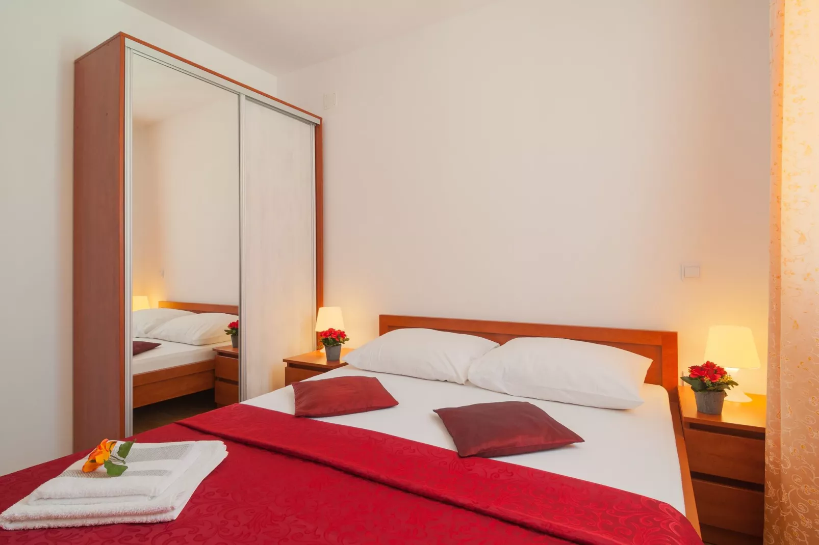 Apartments Island Beat - Two Bedroom Apartment with Balcony and Sea View (A2) (ST)-Bedroom