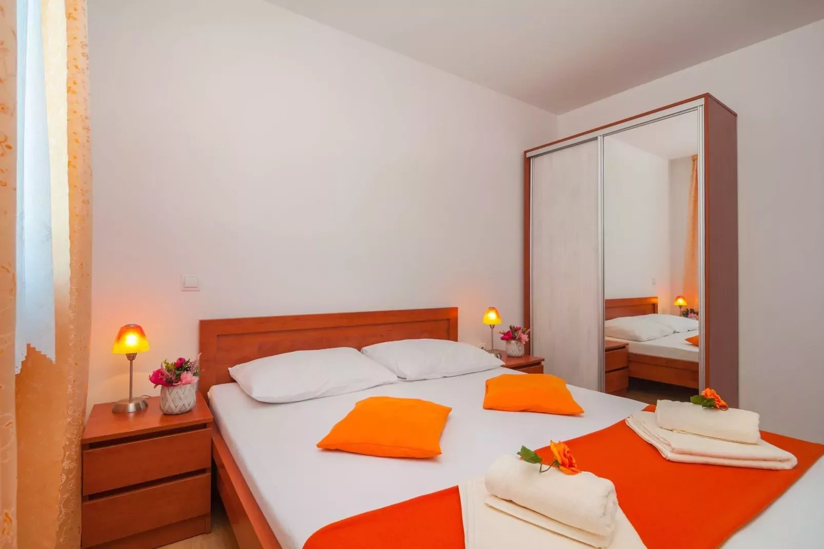 Apartments Island Beat - One Bedroom Apartment with Balcony and Sea View (A7) (ST)-Bedroom