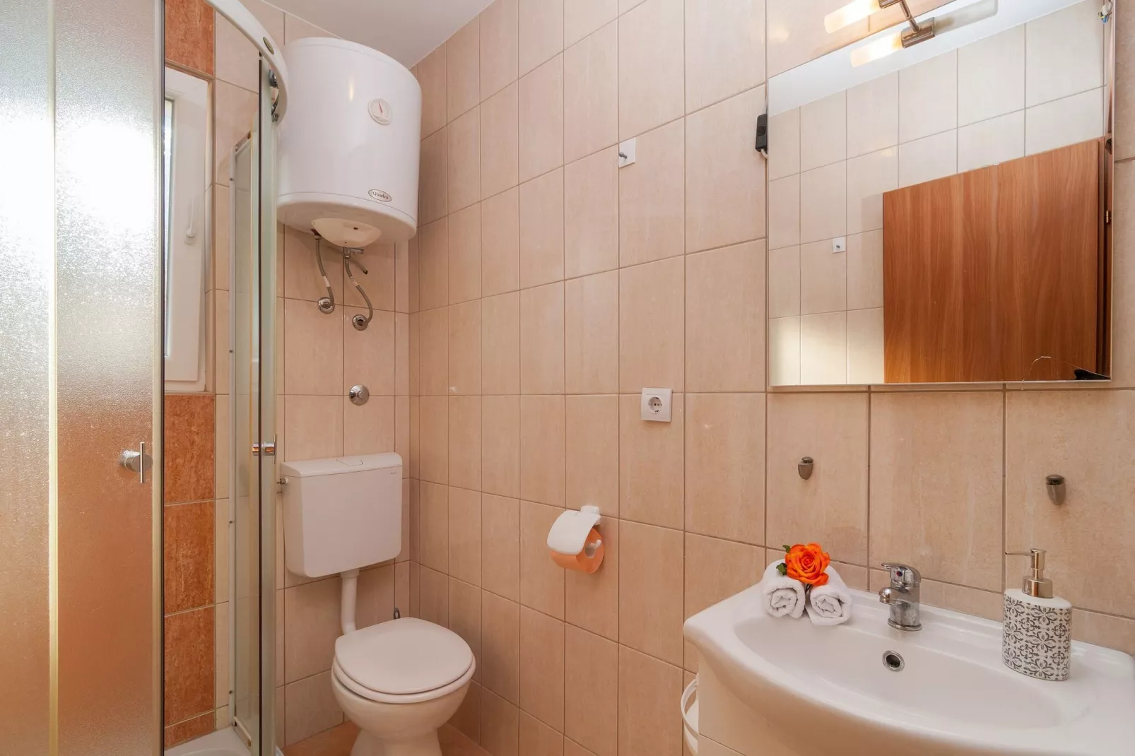 Apartments Island Beat - One Bedroom Apartment with Balcony and Sea View (A7) (ST)-Bathroom