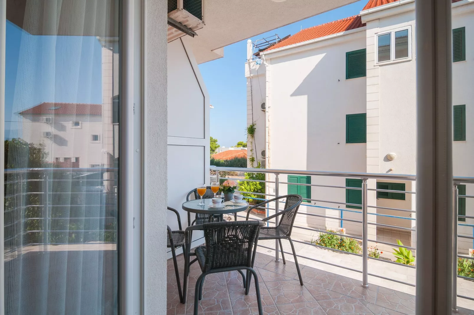 Apartments Island Beat - One Bedroom Apartment with Balcony and Sea View (A7) (ST)-Terrace balcony