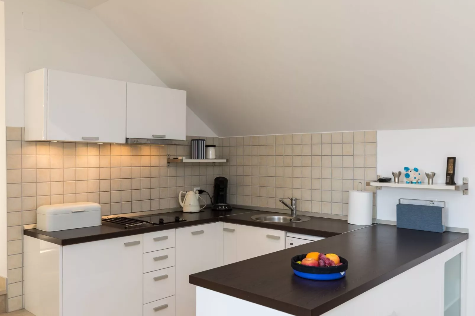 Apartments Odin - One-Bedroom Apartment with Terrace and Sea View - 4-Küche