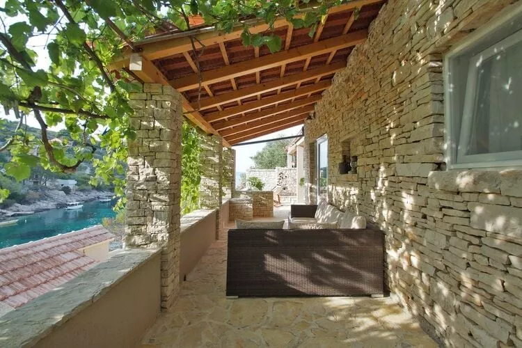 Stone House Mia - Two Bedroom Stone House with Terrace and Sea View-Terrasse