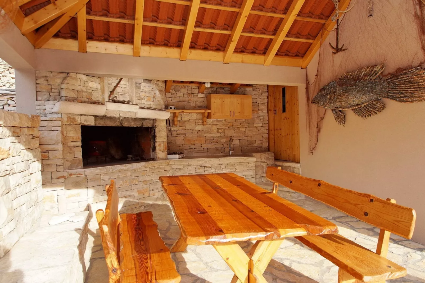 Stone House Mia - Two Bedroom Stone House with Terrace and Sea View-Terrasse
