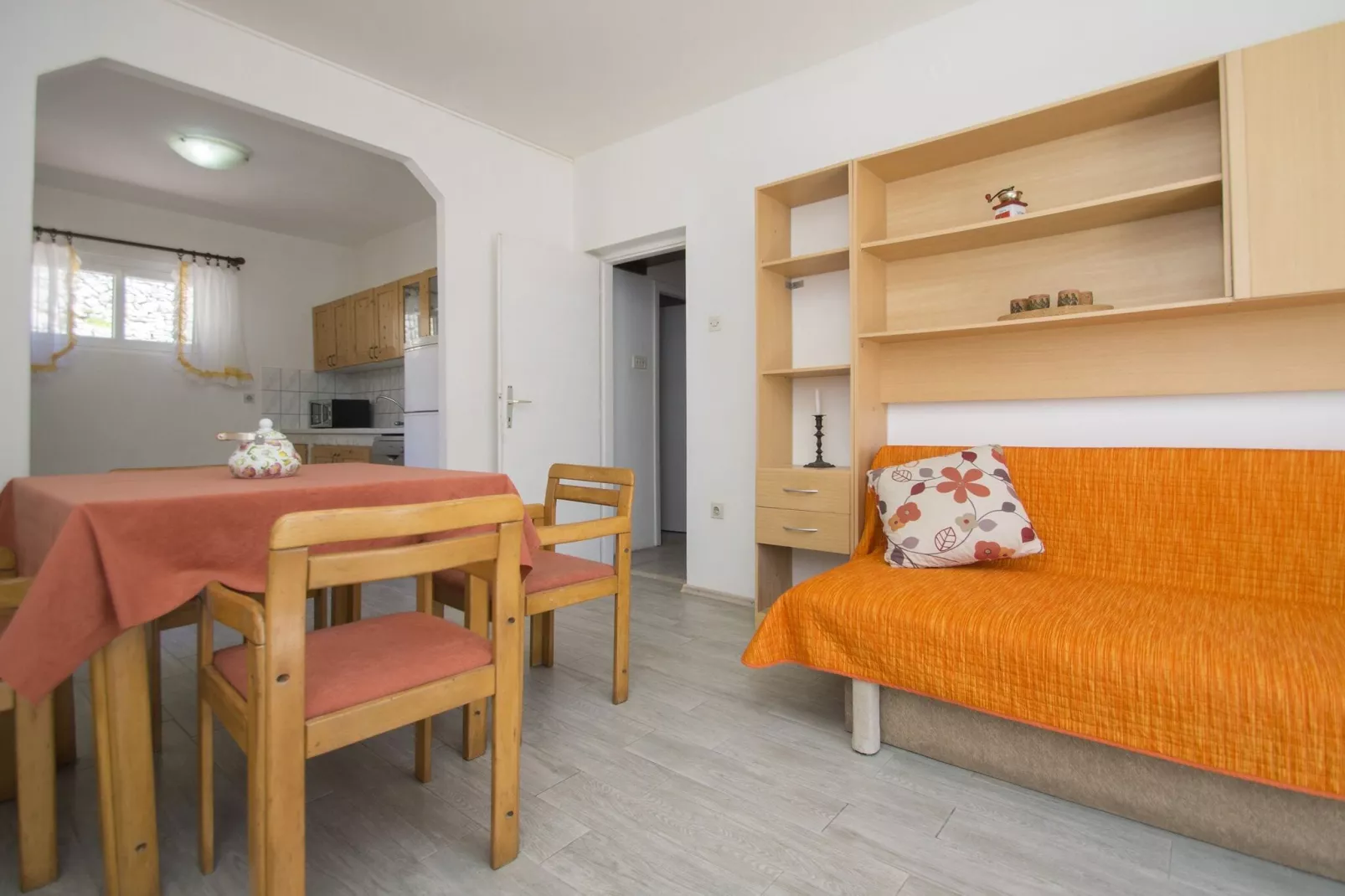 Seafront Apartment Dana - Two Bedroom Apartment with Terrace and Sea View-Living room