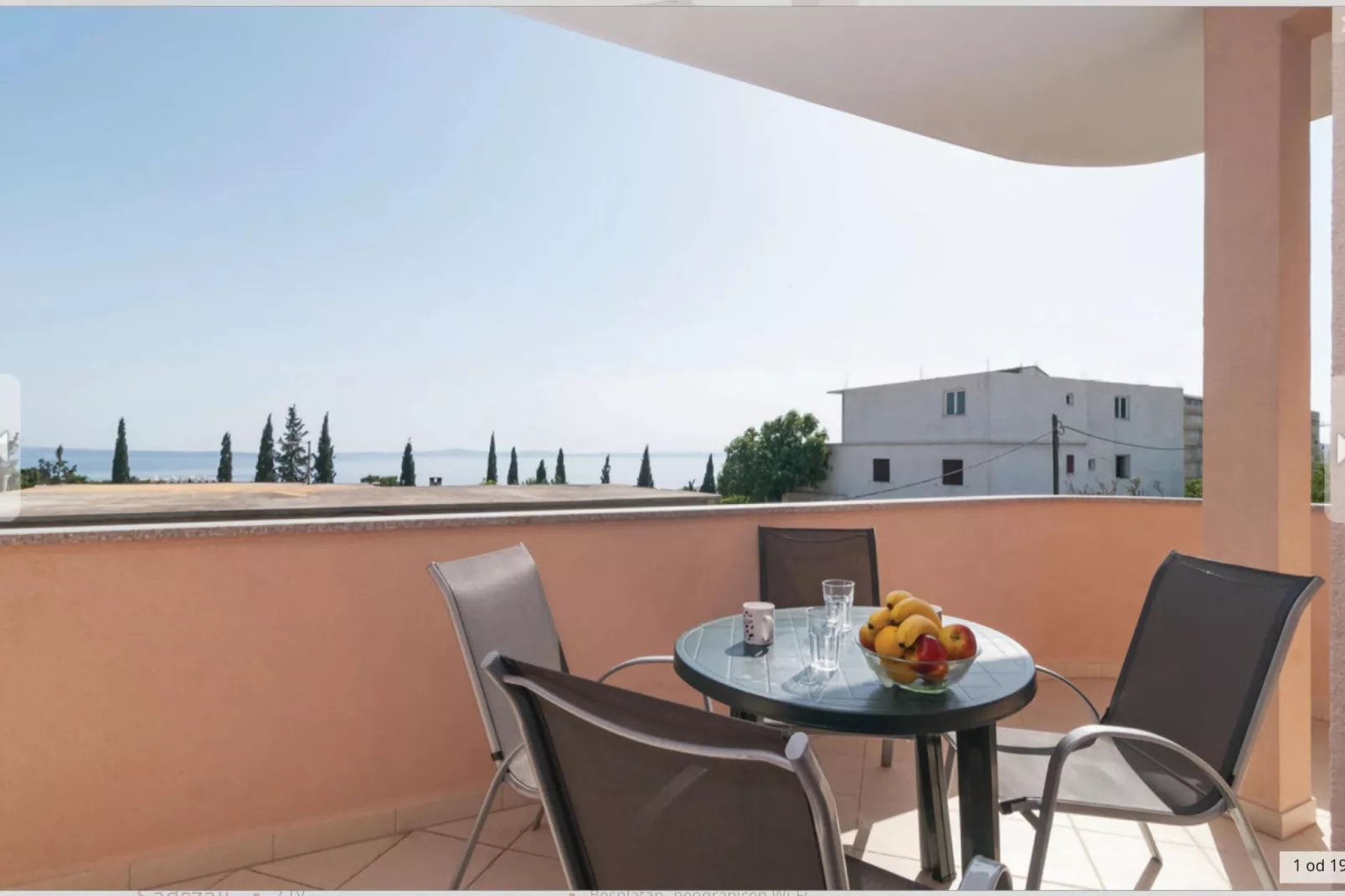 Apartments Tomić (ST) - One Bedroom Apartment with Balcony A2-Terrace balcony