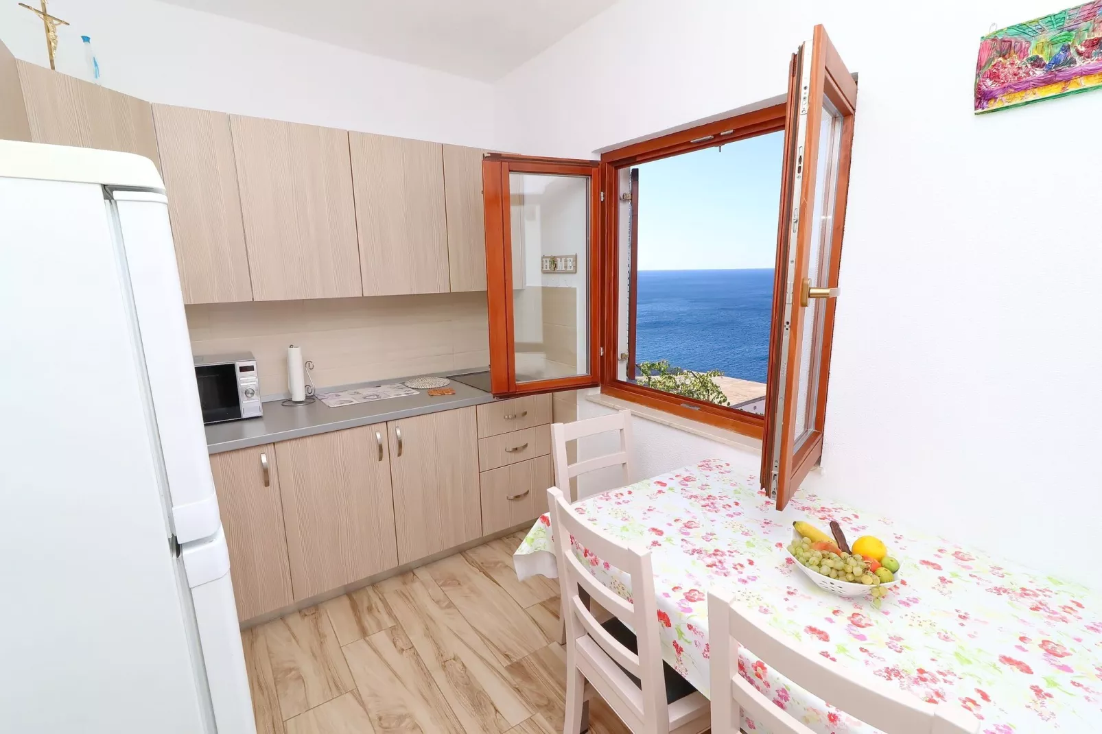 Seaside Apartments Hrkać - Comfort One Bedroom Apartment with Terrace and Sea View 1-Indoor