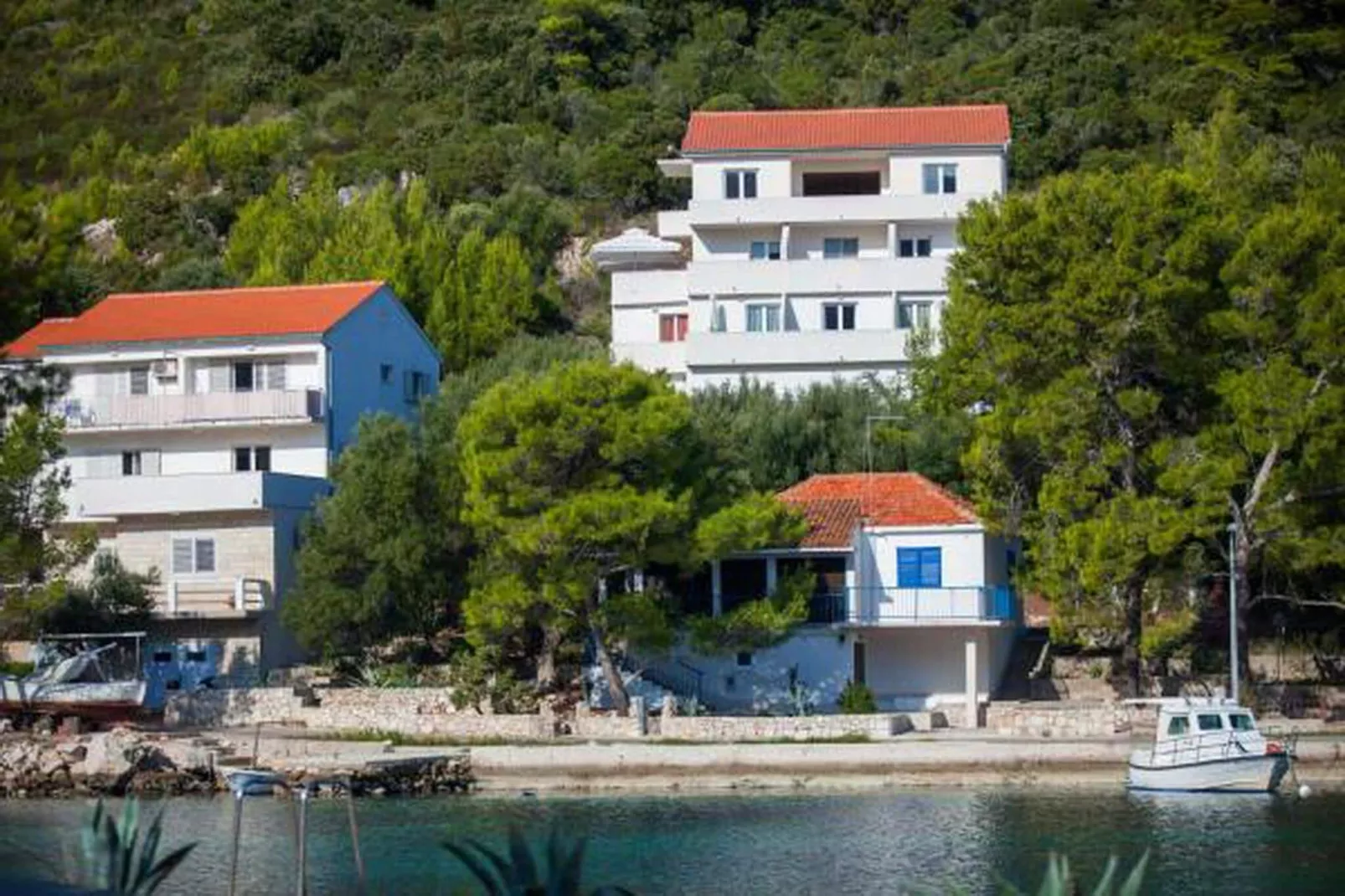 Apartments Bruna Lastovo-Standard One Bedroom Apartment with Balcony and Sea View-Crveni-Outdoor