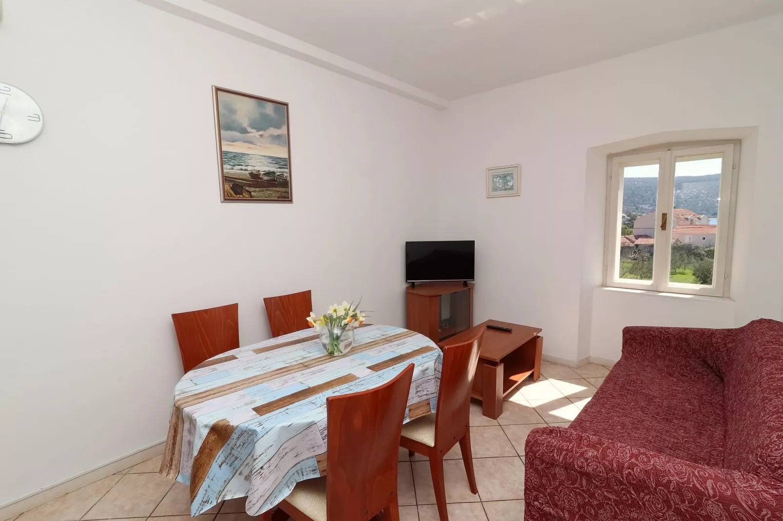 Apartment Lepur Slano - Two-Bedroom Apartment with Terrace-Dining room