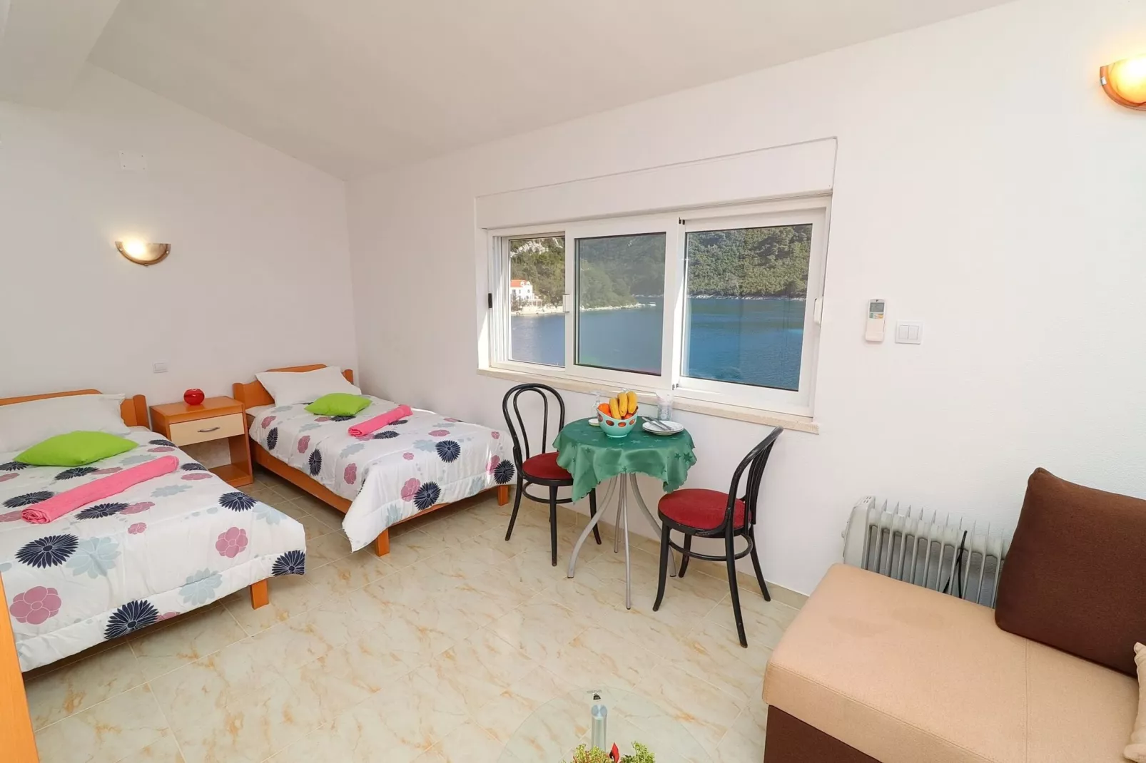 Apartment Belin Mljet - One Bedroom Apartment with Terrace and Sea View-Bedroom