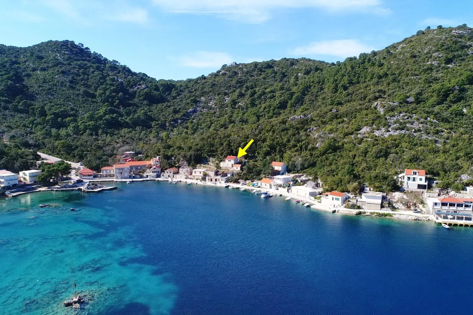 Apartment Belin Mljet - One Bedroom Apartment with Terrace and Sea View-Outdoor