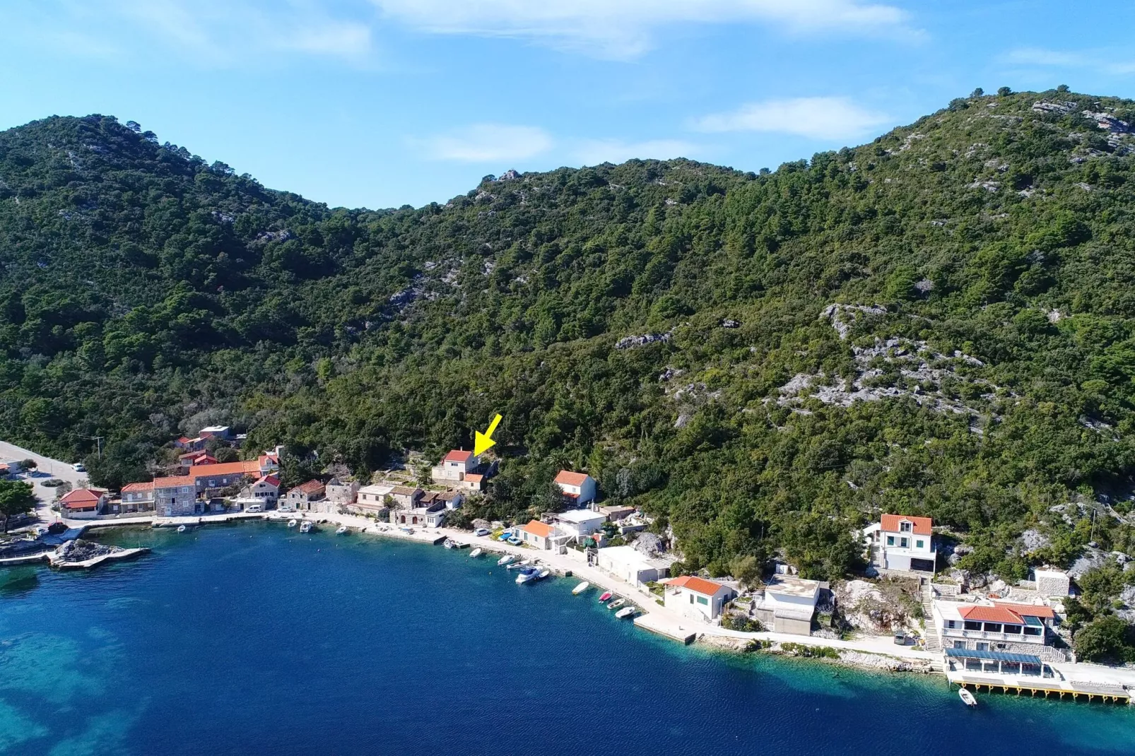 Apartment Belin Mljet - One Bedroom Apartment with Terrace and Sea View-Outdoor