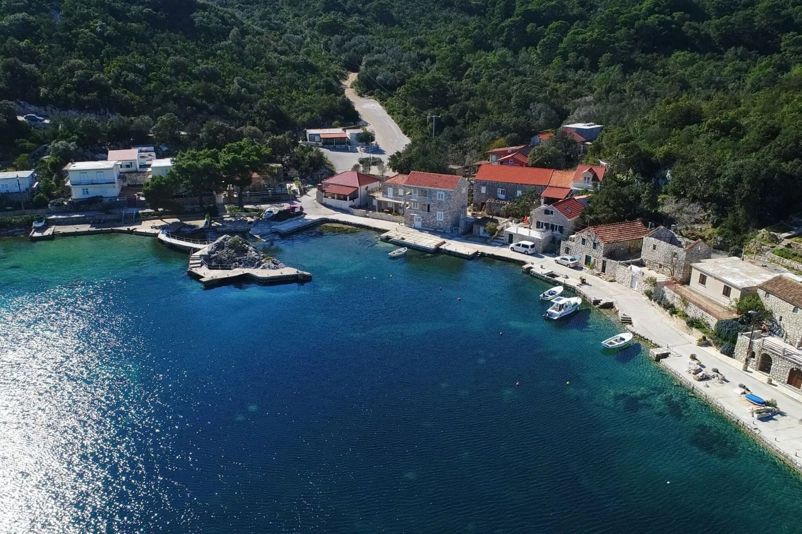 Apartment Belin Mljet - One Bedroom Apartment with Terrace and Sea View-View