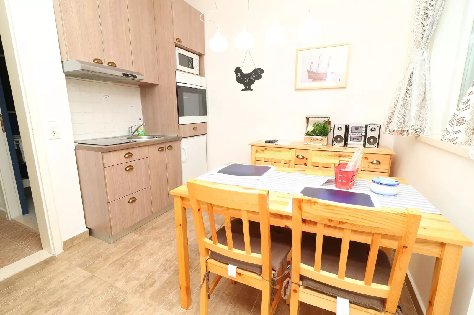 Apartments Trstenica-One Bedroom Apartment with Terrace ( A )-Dining room