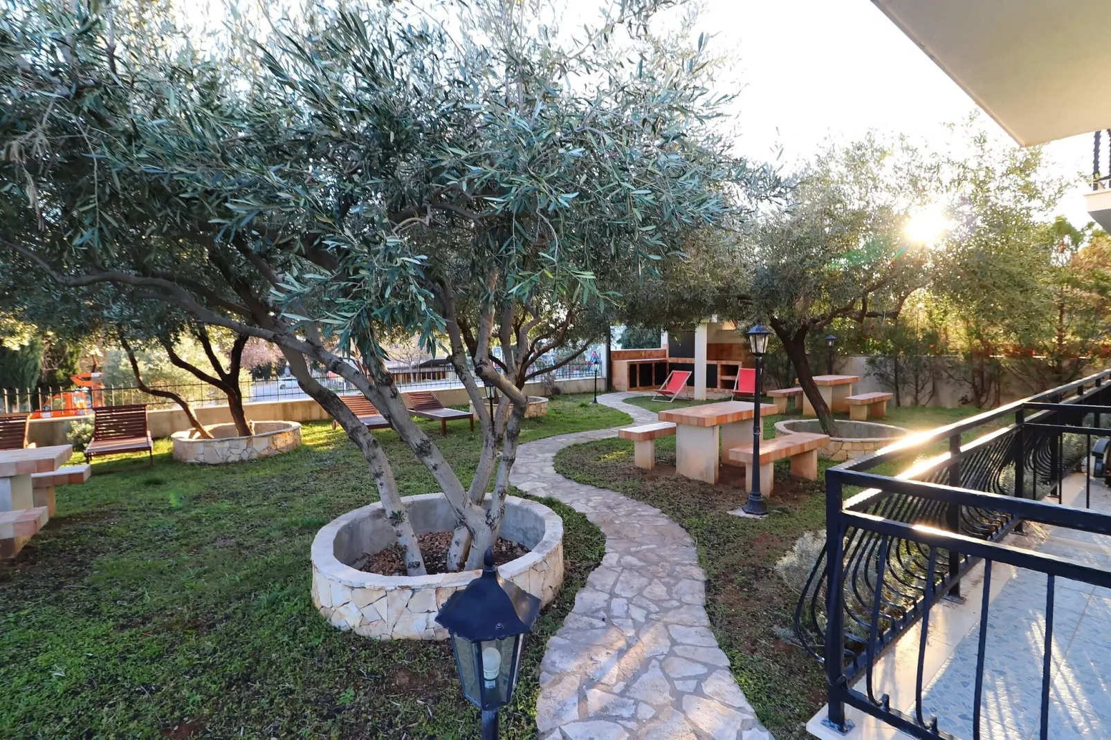 Apartments Trstenica-One Bedroom Apartment with Terrace ( A )-Gardens summer