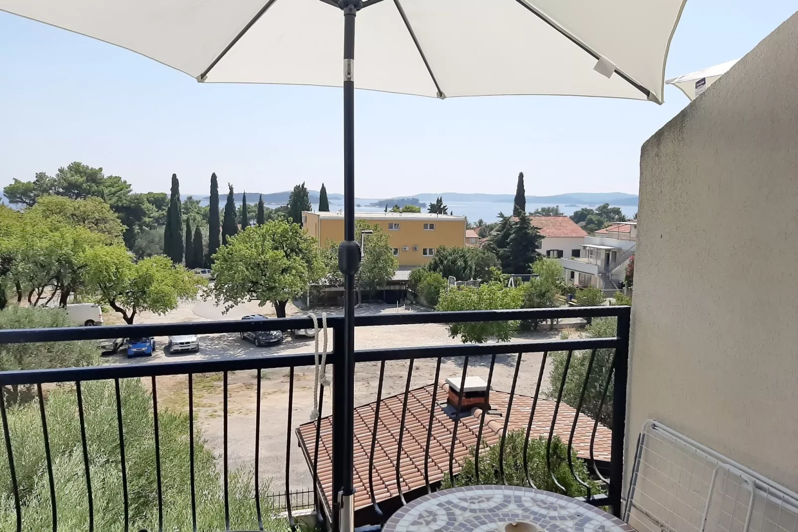 Apartments Trstenica-One Bedroom Apartment with Balcony and Sea View ( G )-Terrace balcony