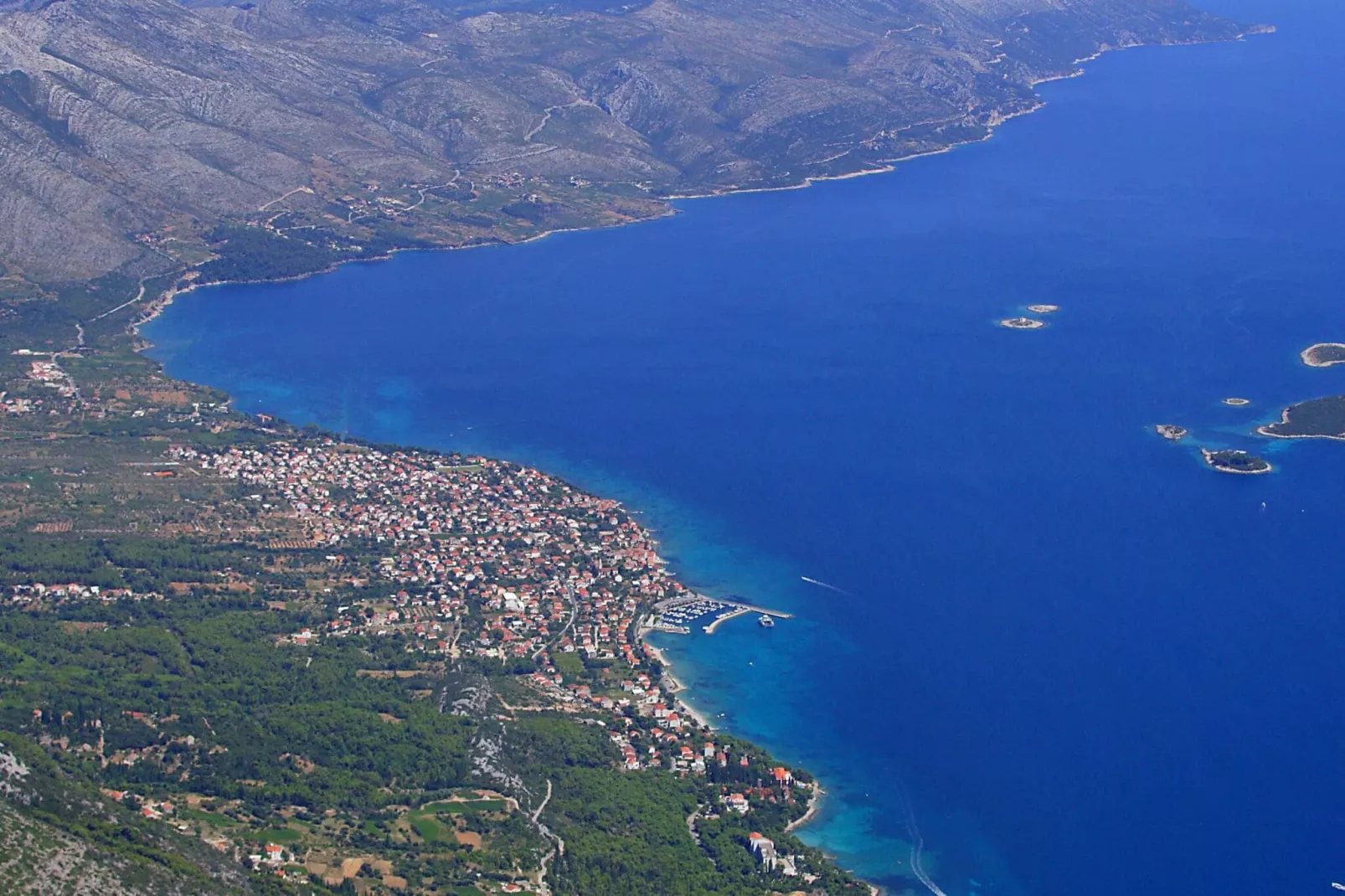 Apartments Trstenica-One Bedroom Apartment with Balcony and Sea View ( G )-View