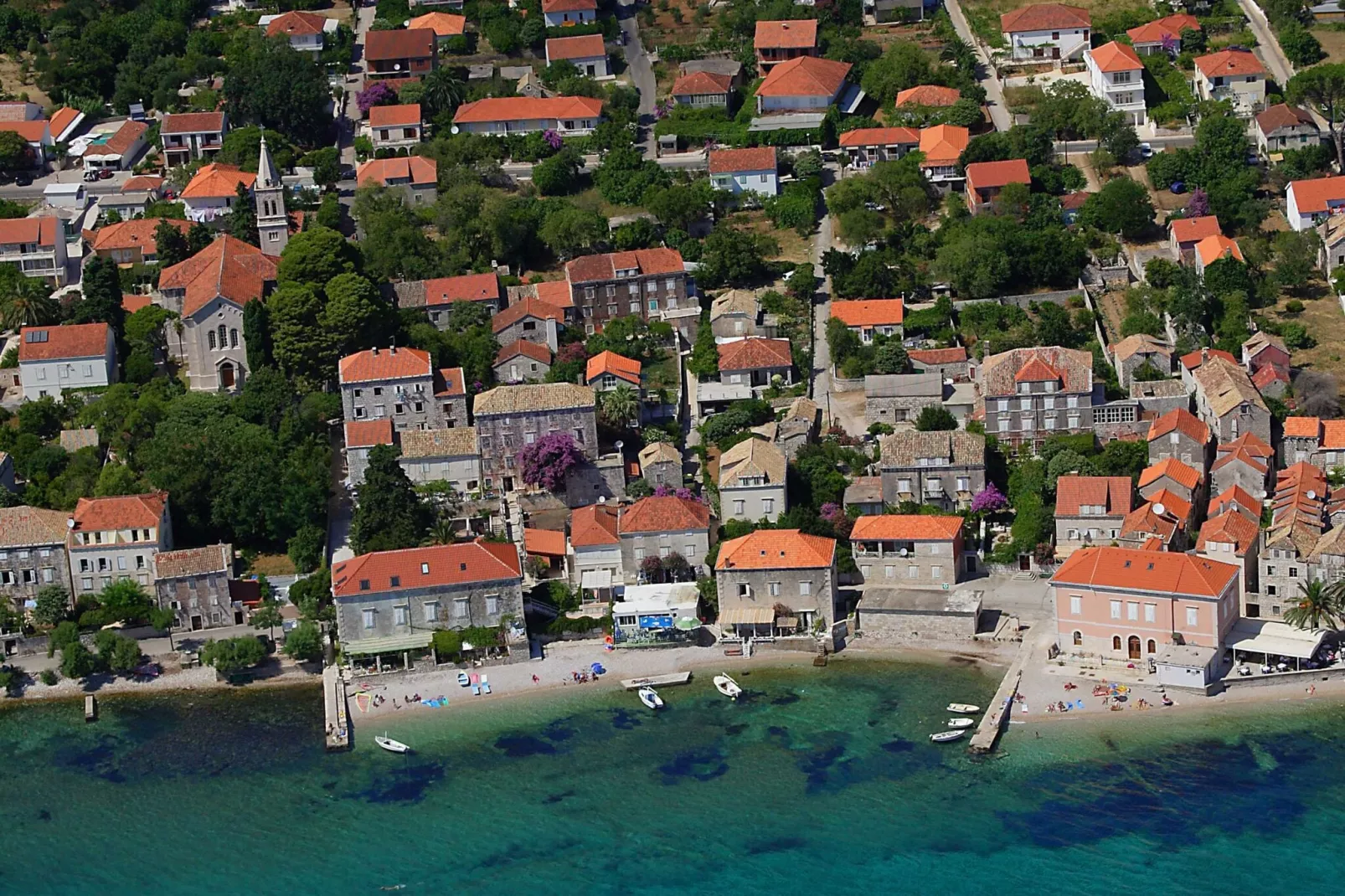 Apartments Trstenica-Standard Two Bedroom Apartment with Balcony and Sea View ( H )-View