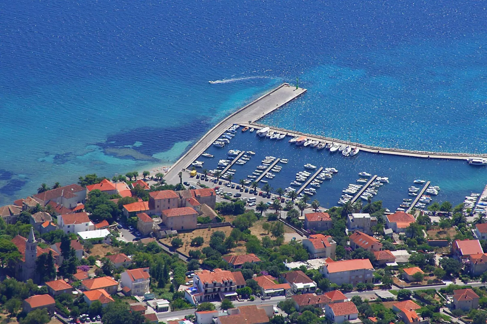 Apartments Trstenica-Standard Two Bedroom Apartment with Balcony and Sea View ( H )-View