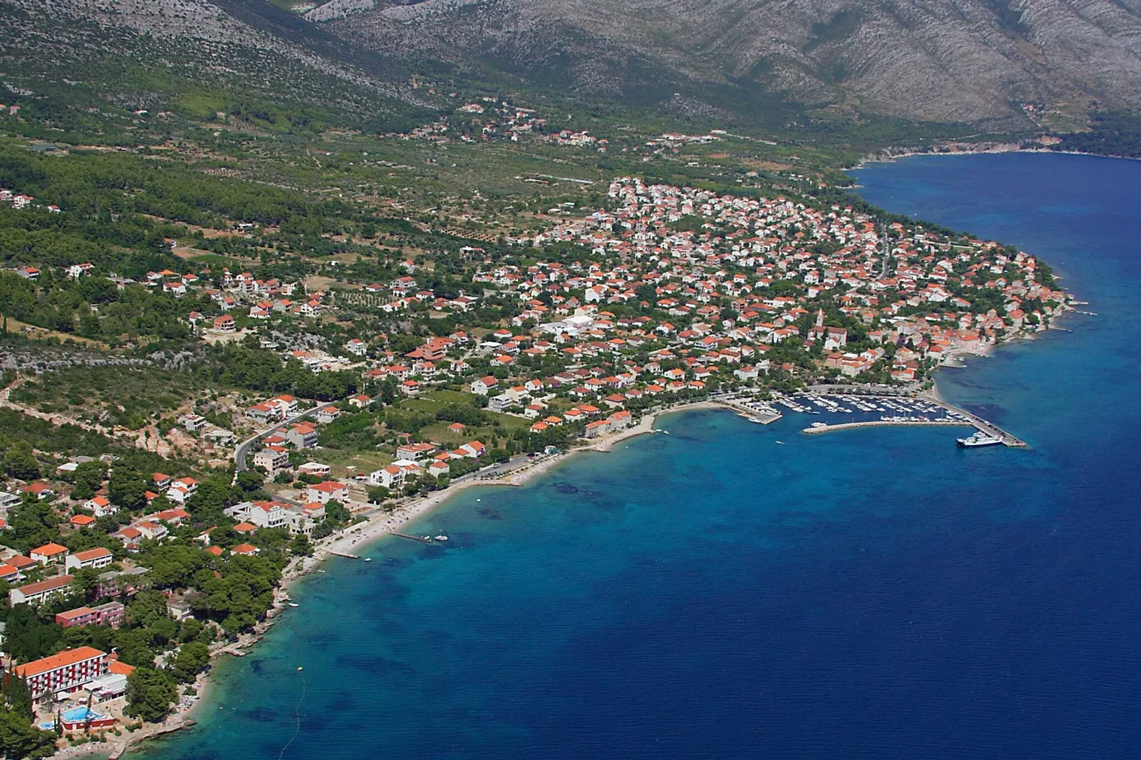 Apartments Trstenica-Standard Two Bedroom Apartment with Balcony and Sea View ( H )-View