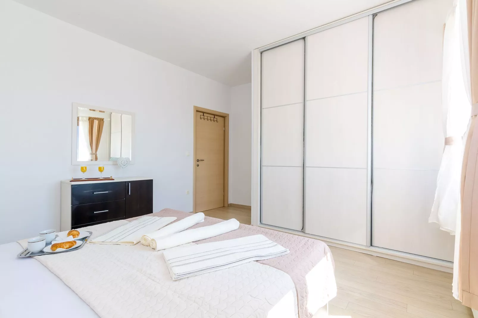 Villa Dragić- Four Bedroom Villa with Swimming Pool, Terrace and Sea View-Bedroom