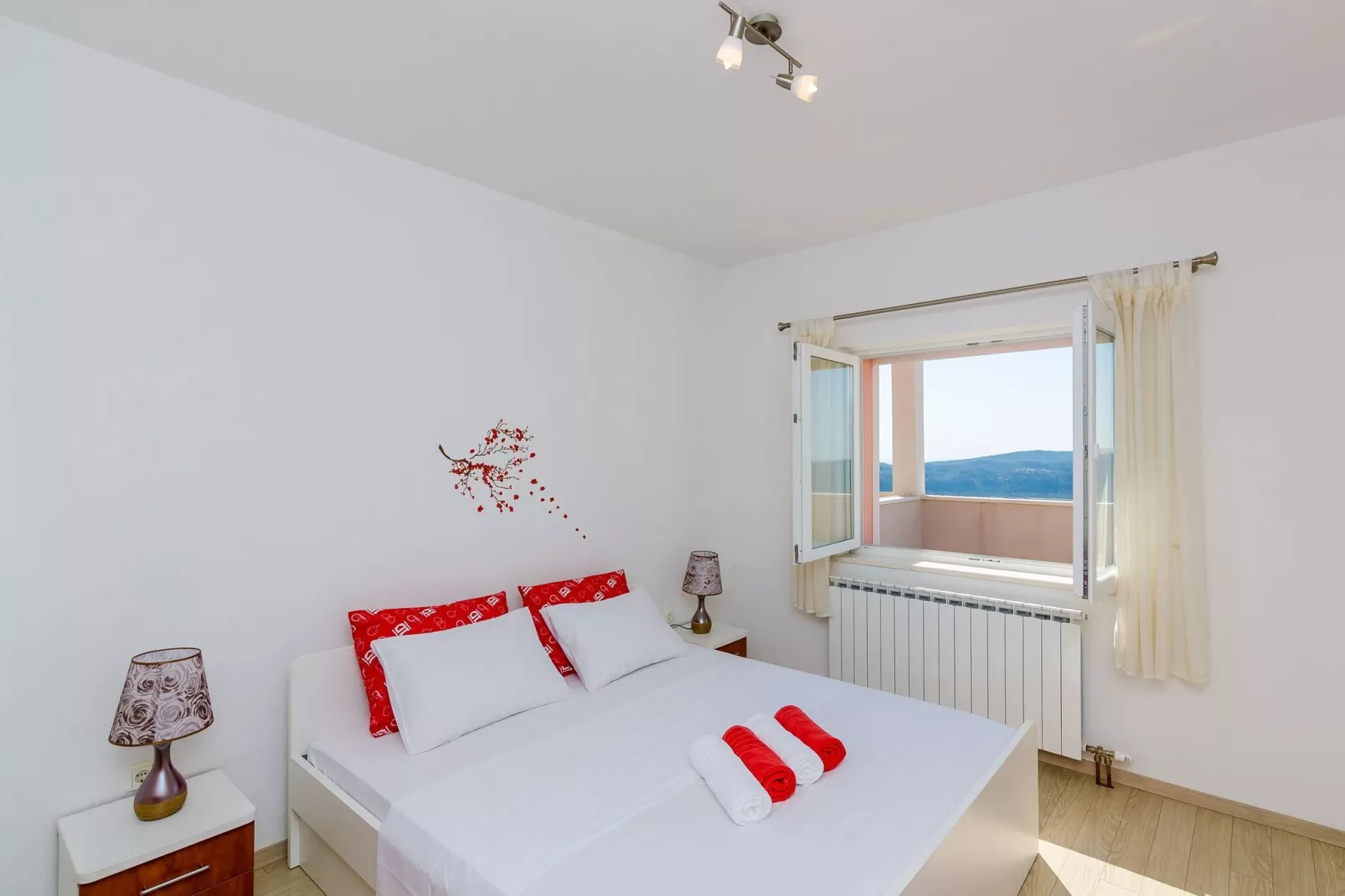 Villa Dragić- Four Bedroom Villa with Swimming Pool, Terrace and Sea View-Bedroom