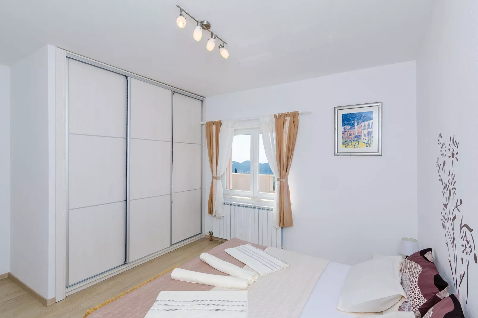 Villa Dragić- Four Bedroom Villa with Swimming Pool, Terrace and Sea View-Bedroom