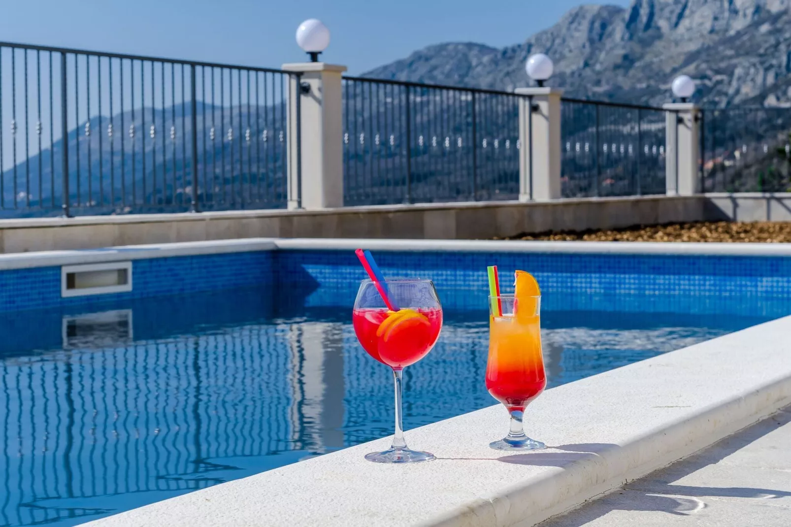 Villa Dragić- Four Bedroom Villa with Swimming Pool, Terrace and Sea View-Pool