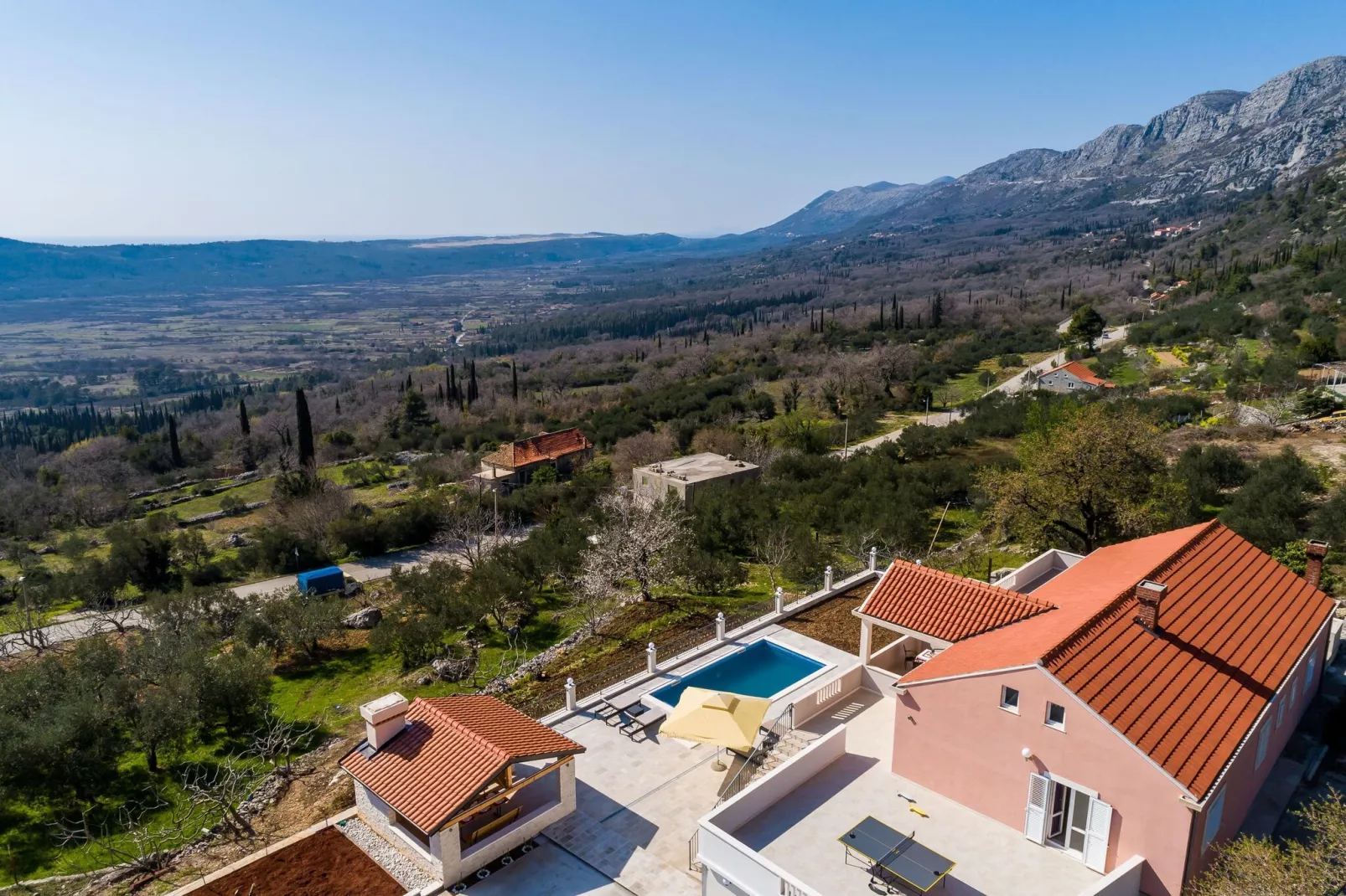 Villa Dragić- Four Bedroom Villa with Swimming Pool, Terrace and Sea View-View