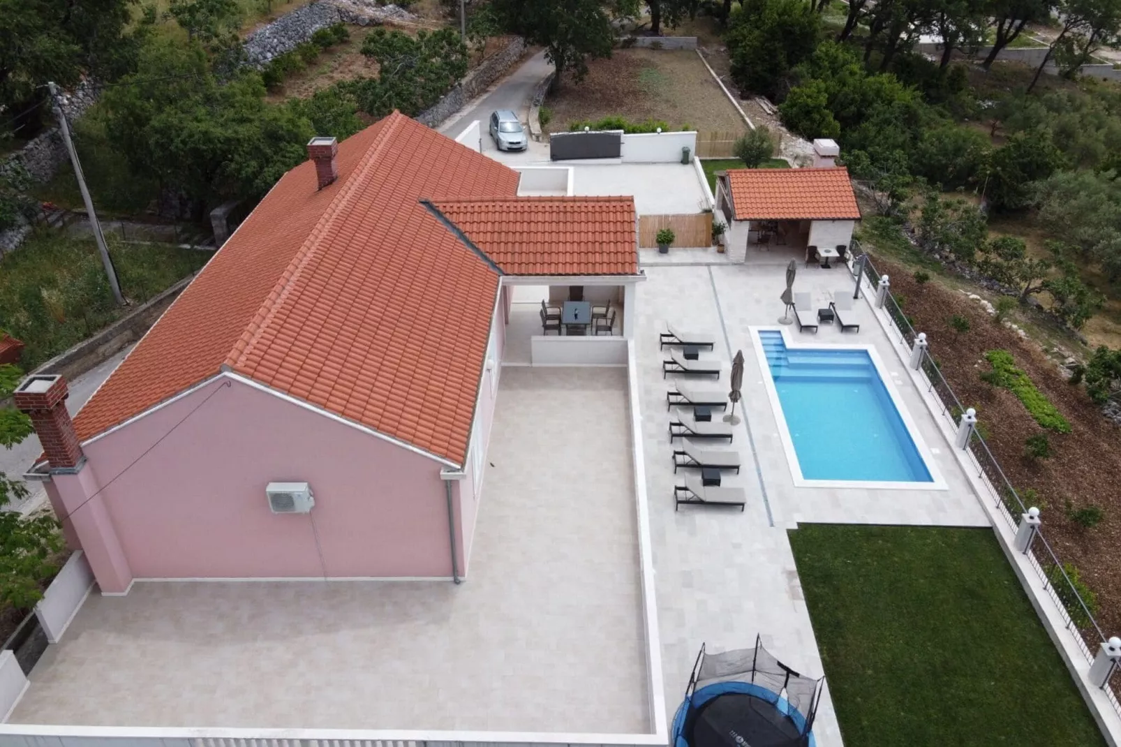Villa Dragić- Four Bedroom Villa with Swimming Pool, Terrace and Sea View-View