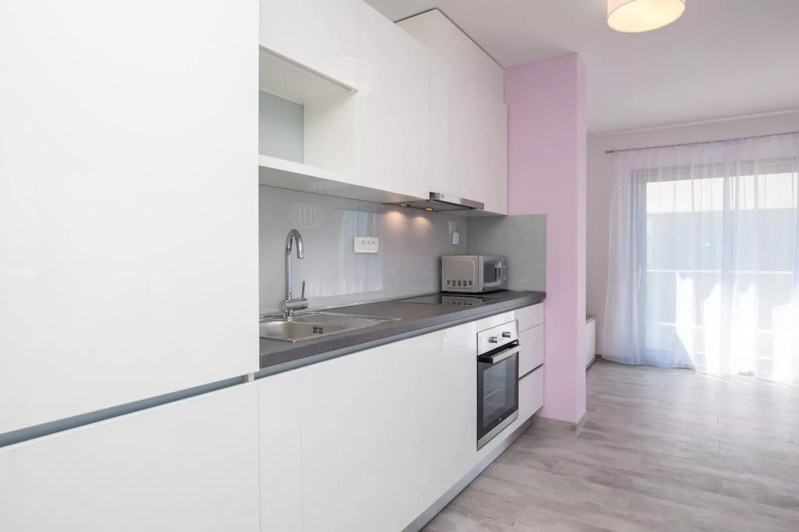 Apartments Dva Galeba - One Bedroom Apartment with Terrace (102)-Kitchen