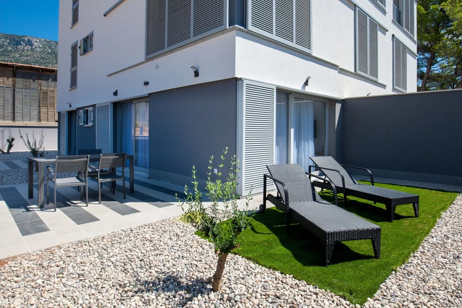 Apartments Dva Galeba - One Bedroom Apartment with Terrace (102)-Terrace
