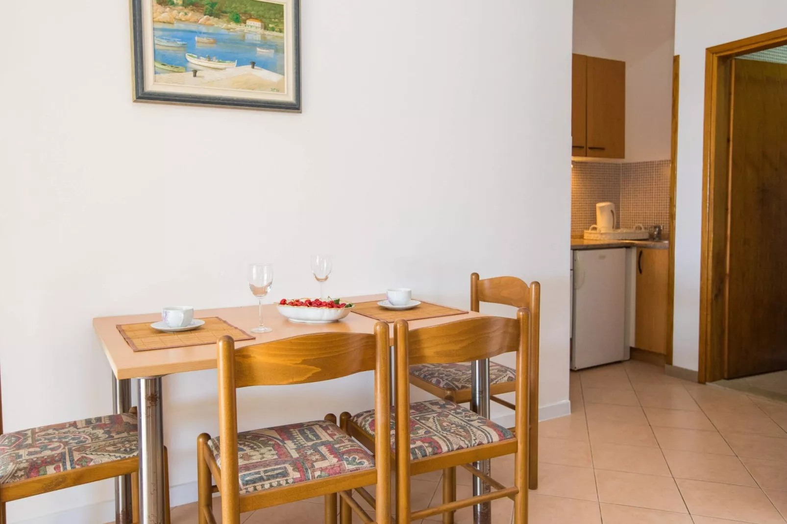 Apartments Vidak - One Bedroom Apartment with Terrace and Sea View - (A1)-Dining room