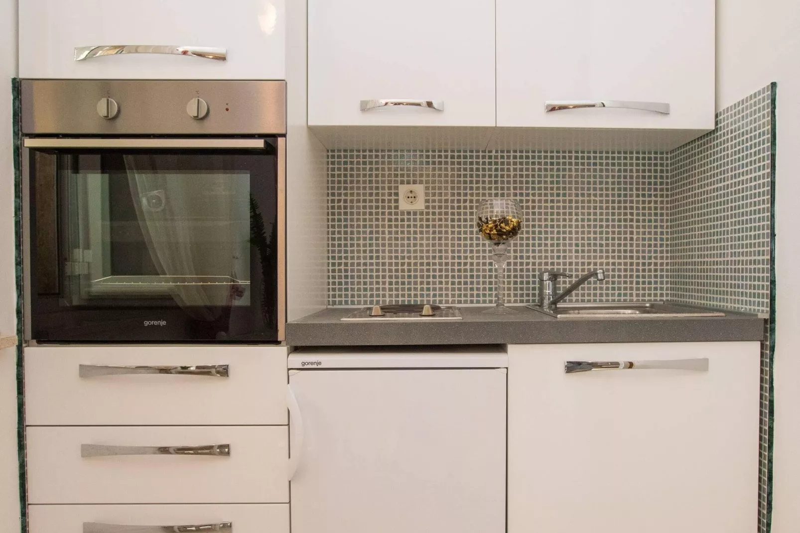 Apartments Vidak - Studio Apartment with Terrace and Sea View - (A2)-Kitchen