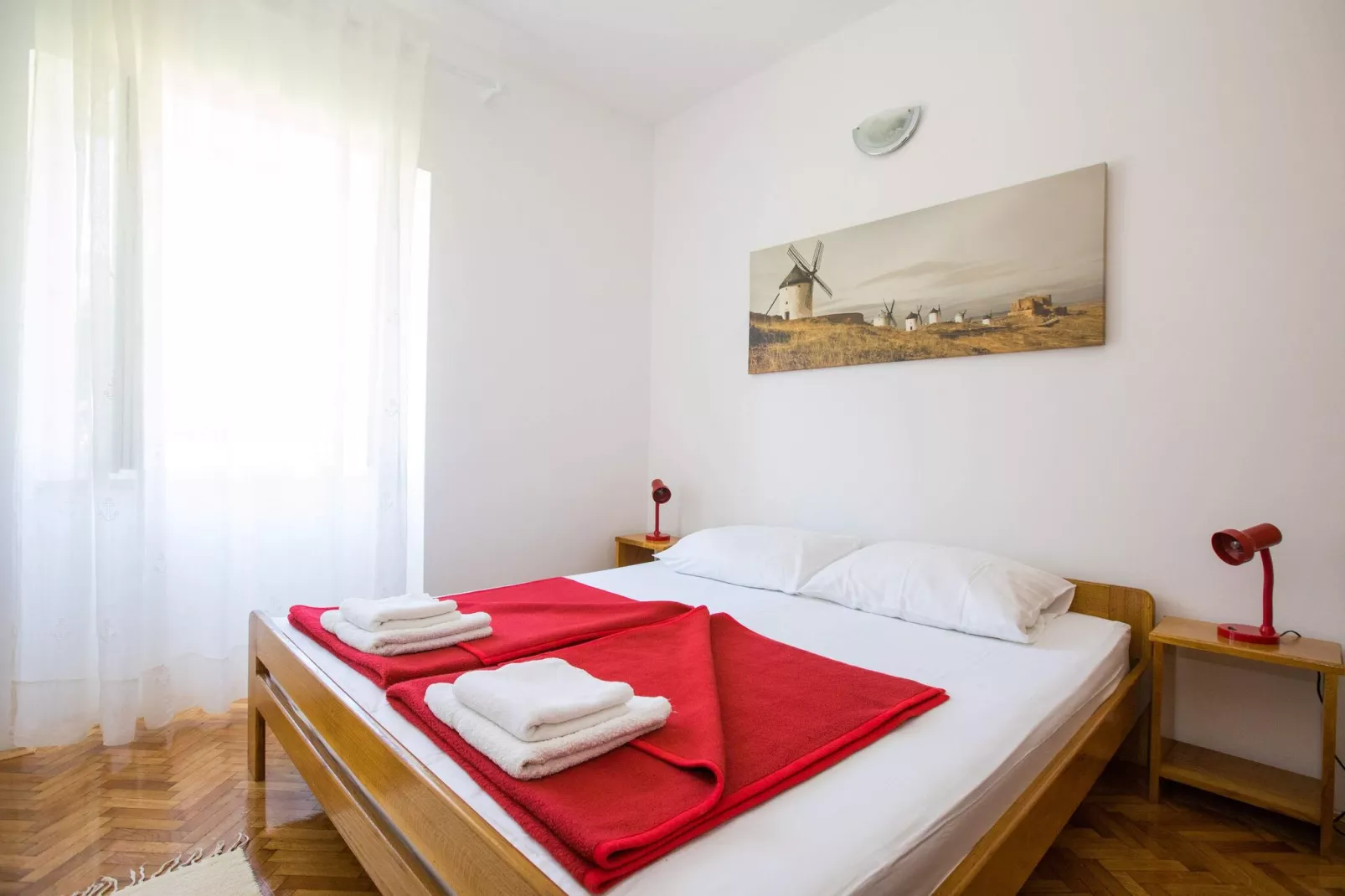 Apartments Vidak - One Bedroom Apartment with Balcony and Sea View - (A4)-Bedroom