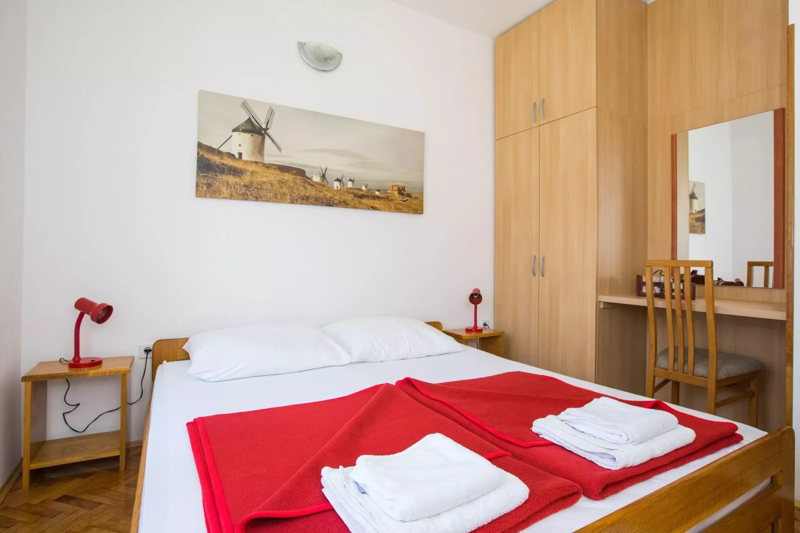 Apartments Vidak - One Bedroom Apartment with Balcony and Sea View - (A4)-Bedroom