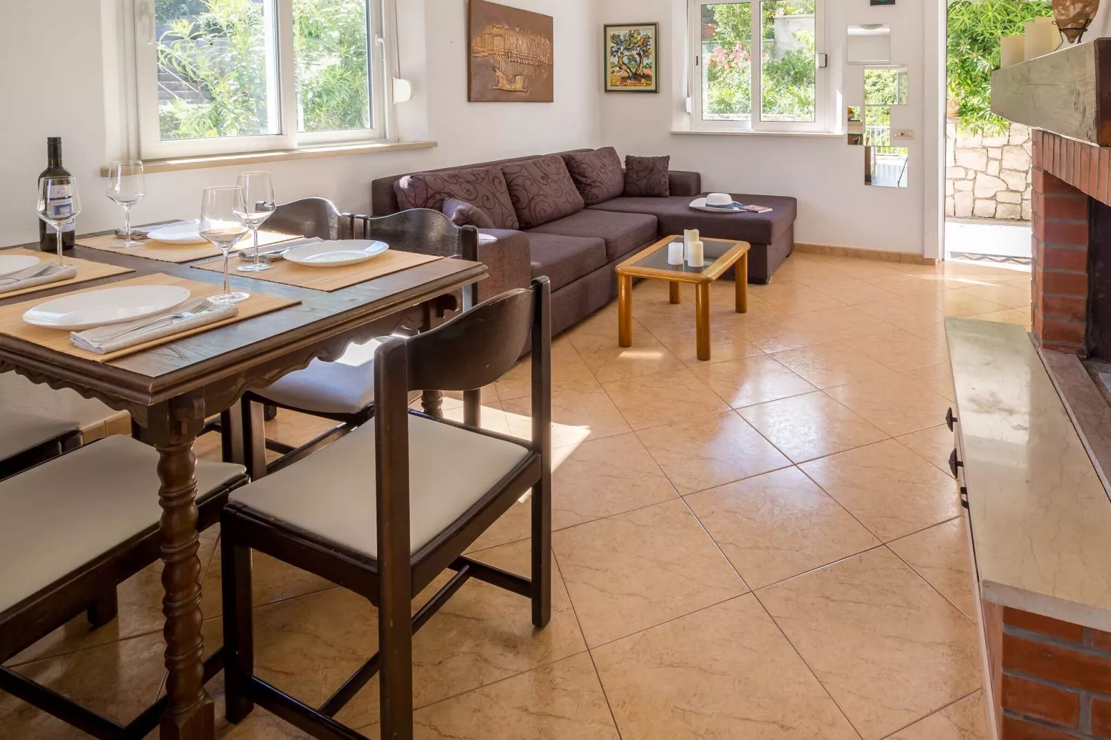 Apartment Karla - Two-Bedroom Apartment with Sea View-Innen