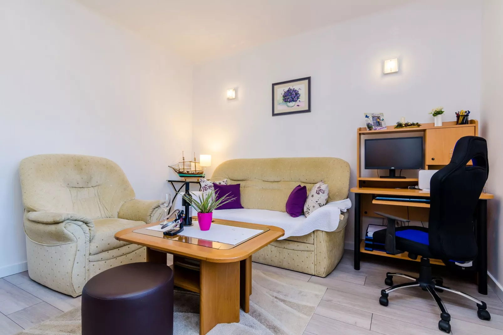 Apartment Veronika - One Bedroom Apartment with Terrace-Schlafzimmer