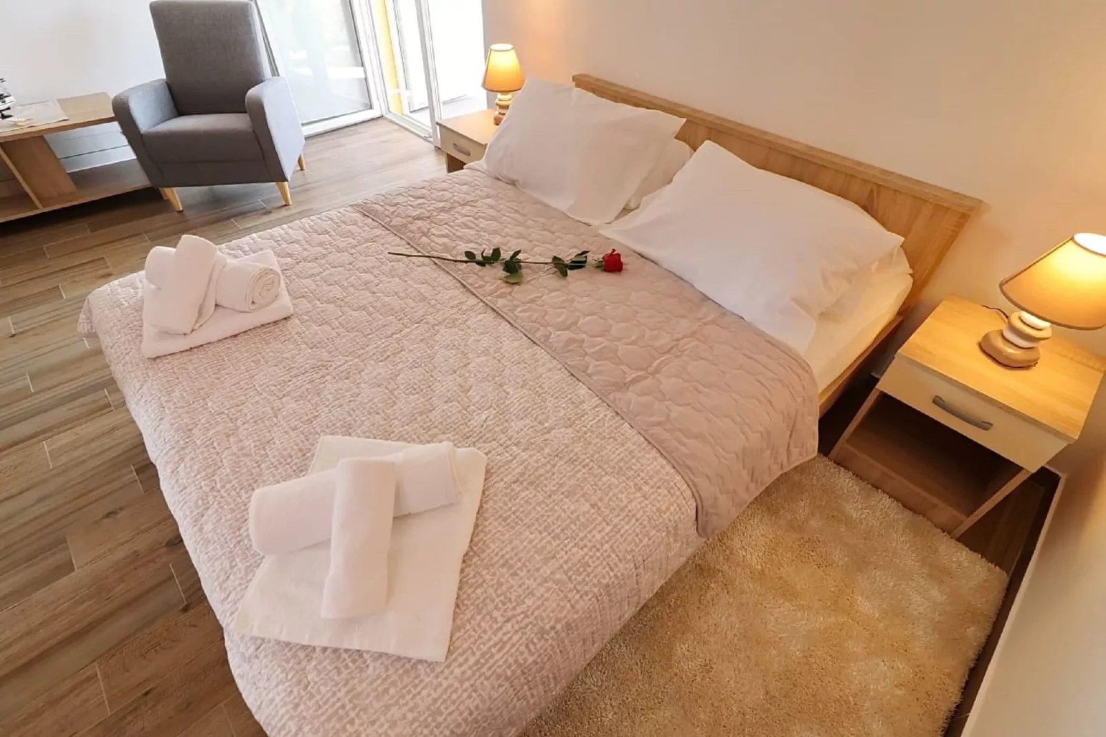 Fancy Apartments Dream - Comfort One Bedroom Apartment with Balcony and Sea View ( 1 )-Badezimmer