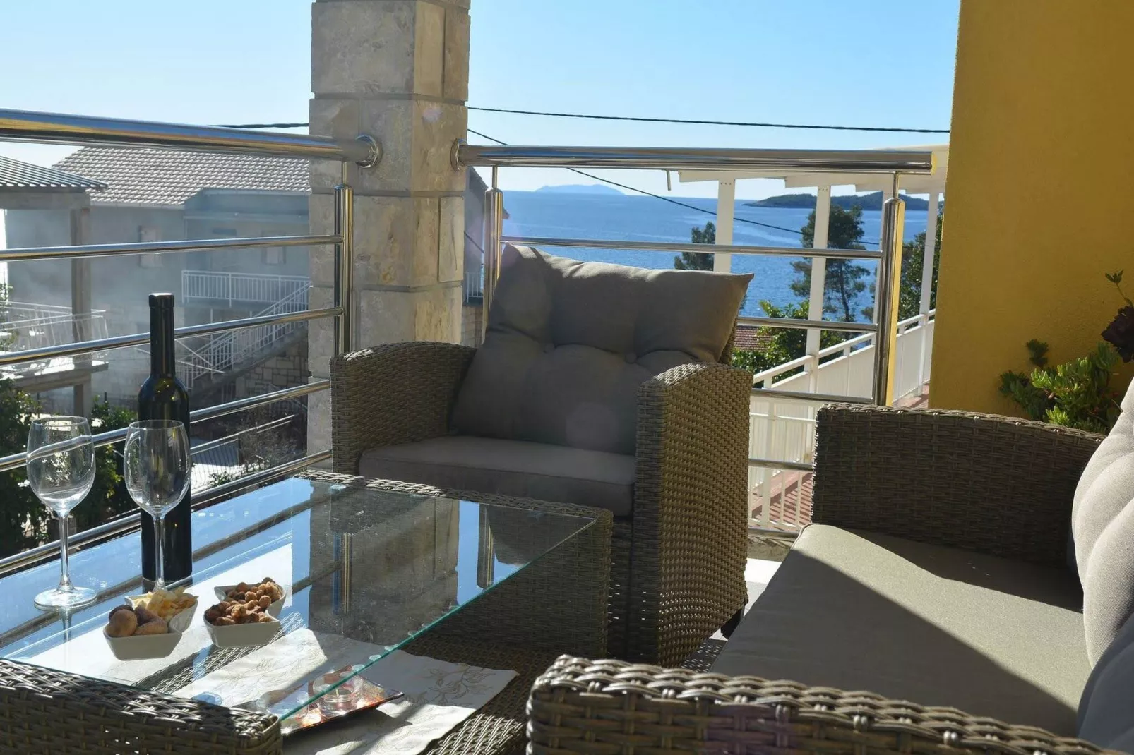 Fancy Apartments Dream - Deluxe One Bedroom Apartment with Balcony and Sea View ( 4 )-Terrace balcony