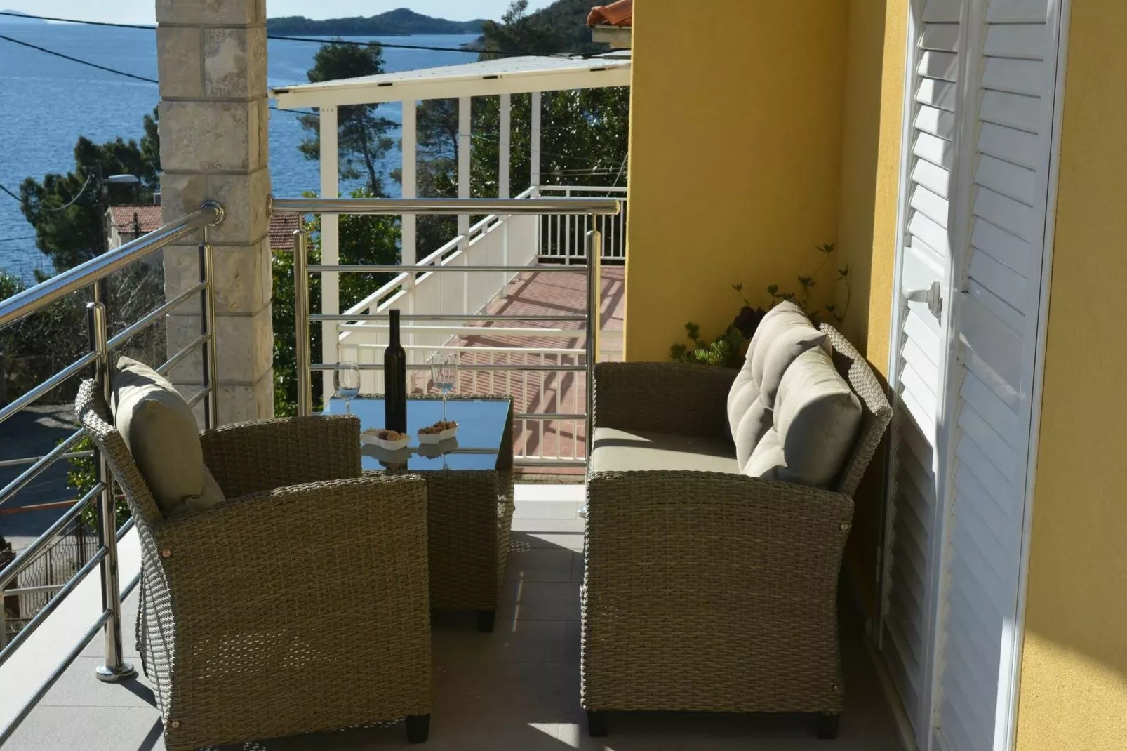 Fancy Apartments Dream - Deluxe One Bedroom Apartment with Balcony and Sea View ( 4 )-Terrace balcony
